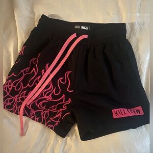 Killcrew Black and pink shorts
